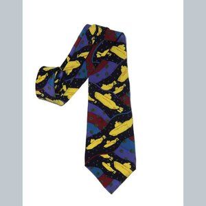 Vtg The Beatles Yellow Submarine Tie Silk Manhatt… - image 1